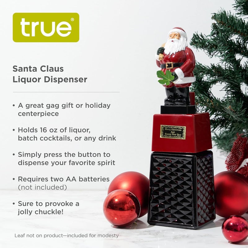 True Santa Liquor Dispenser, Gag Gift, 16 oz Beverage, Wine, Beer, Whiskey, Vodka, Gin, Alcohol Dispenser - Image 1
