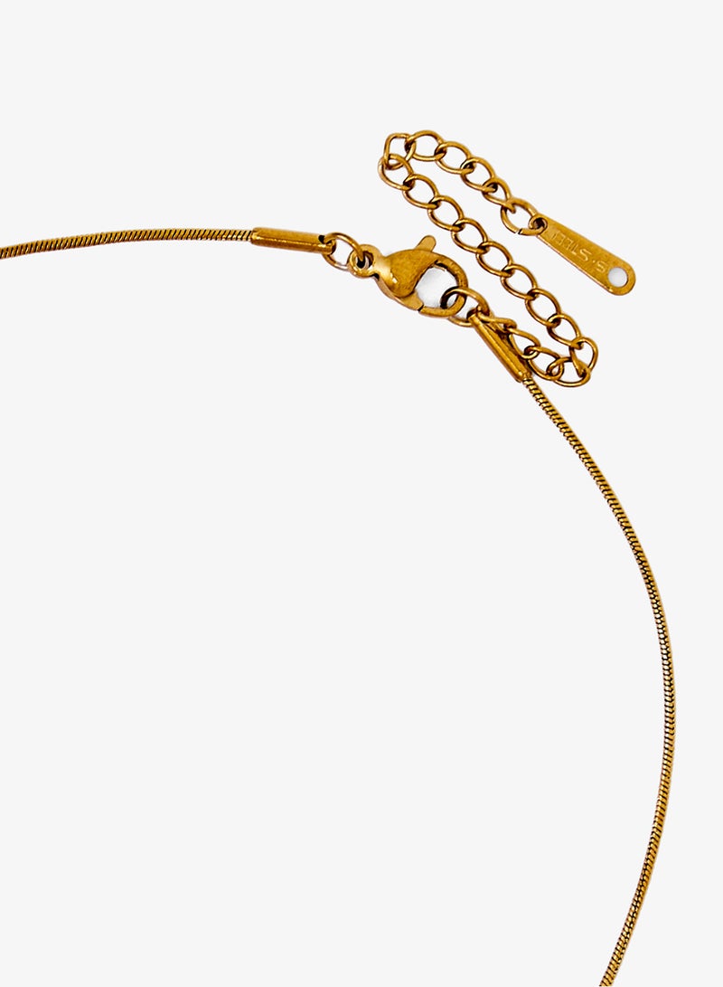 ELLA Gold Bold Statement Necklace - Image 3