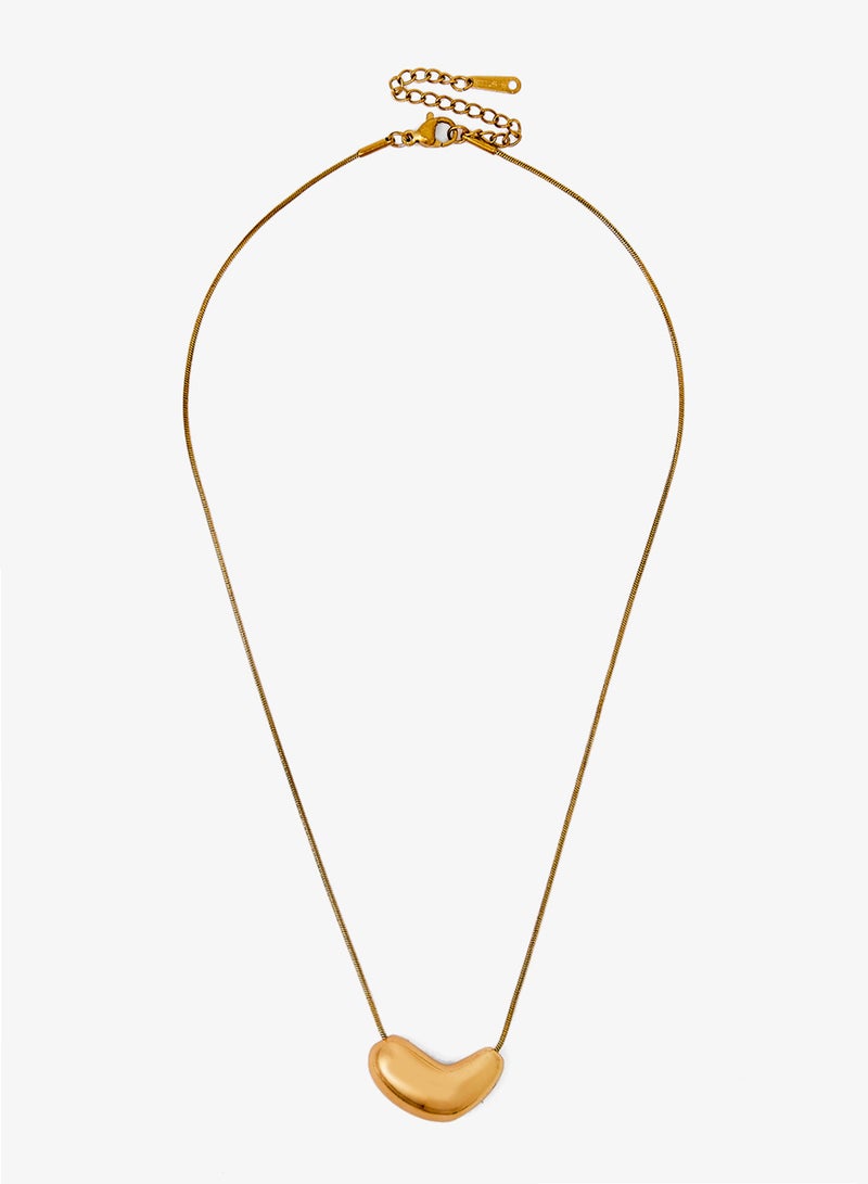 ELLA Gold Bold Statement Necklace - Image 1