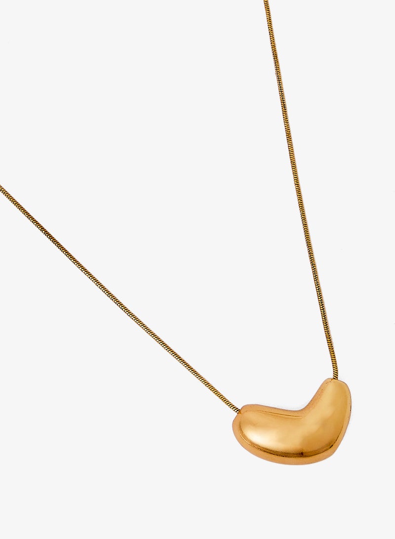 ELLA Gold Bold Statement Necklace - Image 2