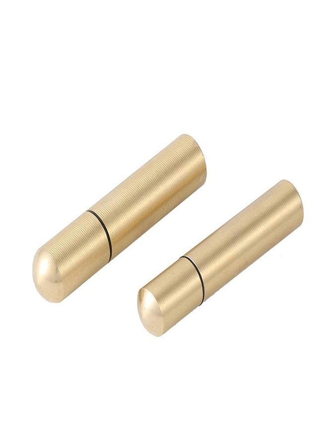 esowemsn 2pcs Brass Portable Toothpick Holder Pocket Toothpick Box Pocket Container Toothpick Dispensers for Personal Home Office Club Bar Hotel - Image 4