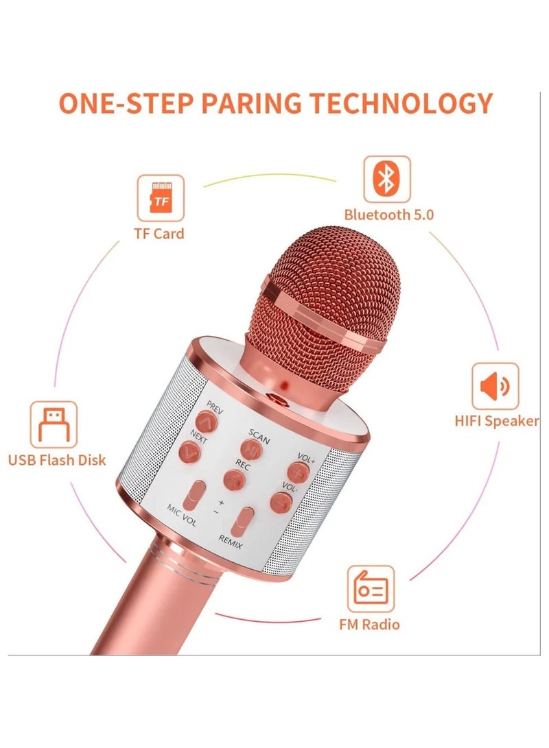 Bluetooth Wireless Microphone Handheld Karaoke With Mic Usb Mini Home For Music Playing Singing Speaker Player - Image 4