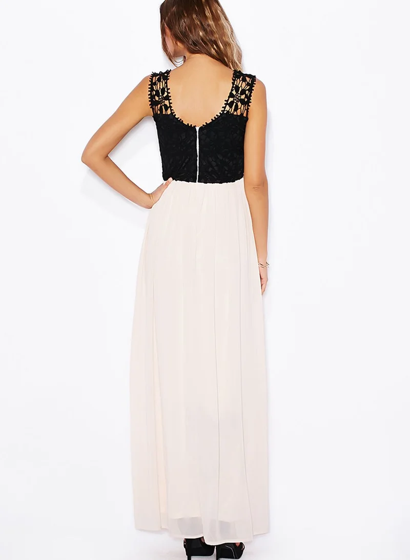 Club L Crochet Maxi Dress