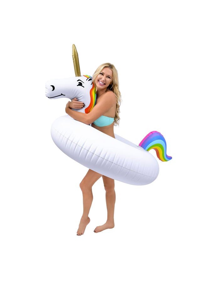 GoFloats Unicorn Pool Float Party Tube - Inflatable Rafts, Adults & Kids - Image 1
