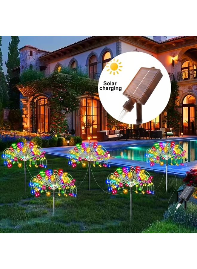 5 قطع من أضواء الديكور النجمية البيضاء LED ذات 8 أوضاع - أضحية الهندباء المضيئة بطول 8 أمتار - Image 5