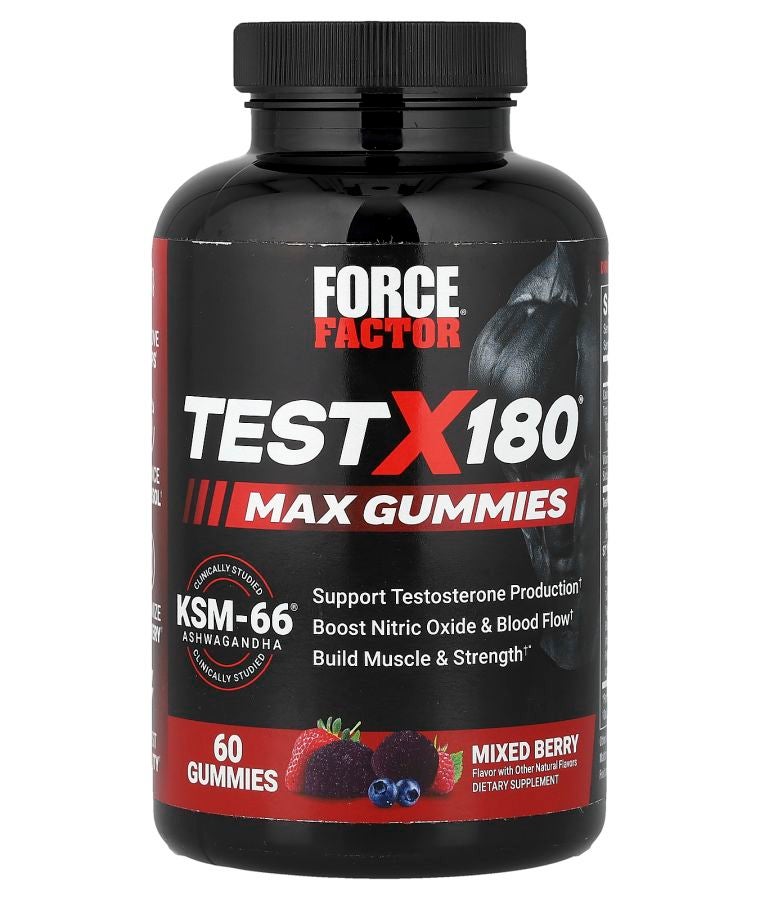 Force Factor Test X180® Max Gummies Mixed Berry 60 Gummies