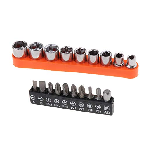H9 � Flexible Shaft Drill Bit Extension Kit, Flexible Soft Shaft Extension Screwdriver Bits & Sockets Nut Electric Bit Power Repair DIY Tools for Drill drilling machine (22 Pieces Set) - Image 3