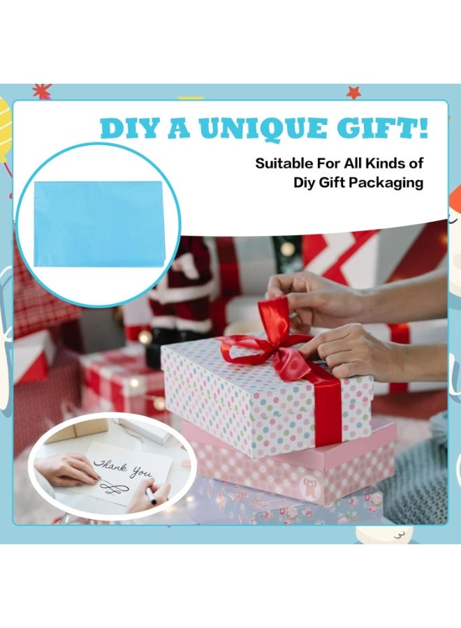 حقيبتان هدايا عيد ميلاد ورقية ٣٣ سم مع بطاقات وورق تغليف - حقائب سيارات كرتونية زرقاء للأولاد والبنات - Image 5