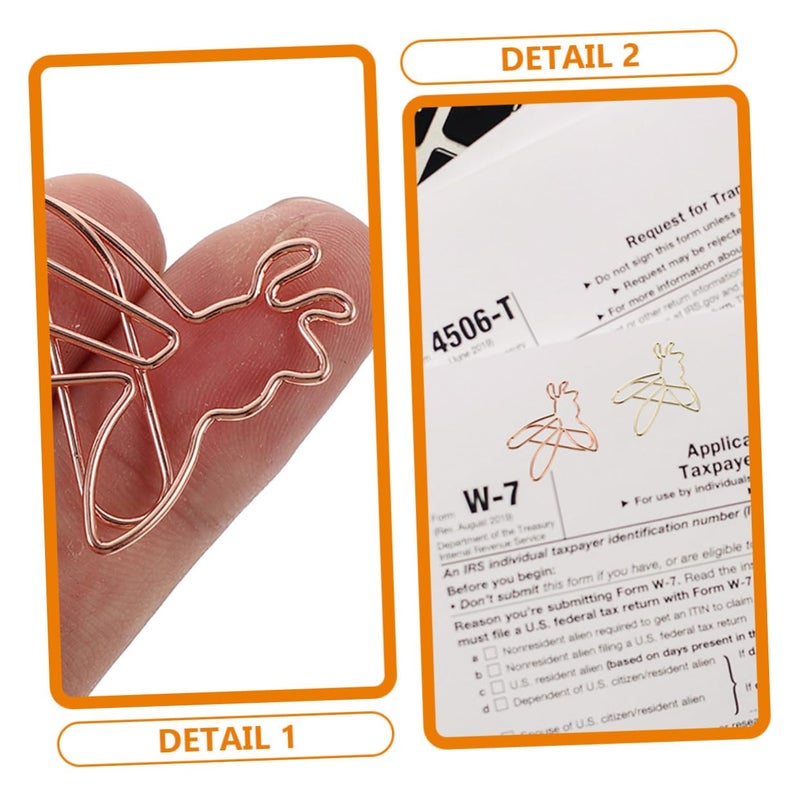 24Pcs Bee Paper Clips Tiny Metal Clips for Organizing Bills Letters and Reports - Image 4