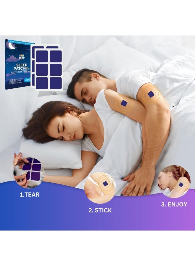 DUKE & PERRY Upgraded Deep Sleep Patches for Adults Extra Strength | Quick Acting Sleep Aid Patches for Men and Women | 100% Natural Ingredients, Easy to Apply, and Skin-Friendly (Pack of 42) - Image 4