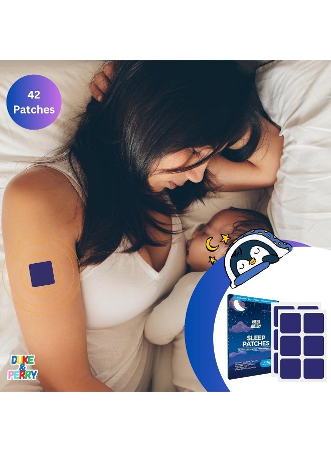 DUKE & PERRY Upgraded Deep Sleep Patches for Adults Extra Strength | Quick Acting Sleep Aid Patches for Men and Women | 100% Natural Ingredients, Easy to Apply, and Skin-Friendly (Pack of 42) - Image 3