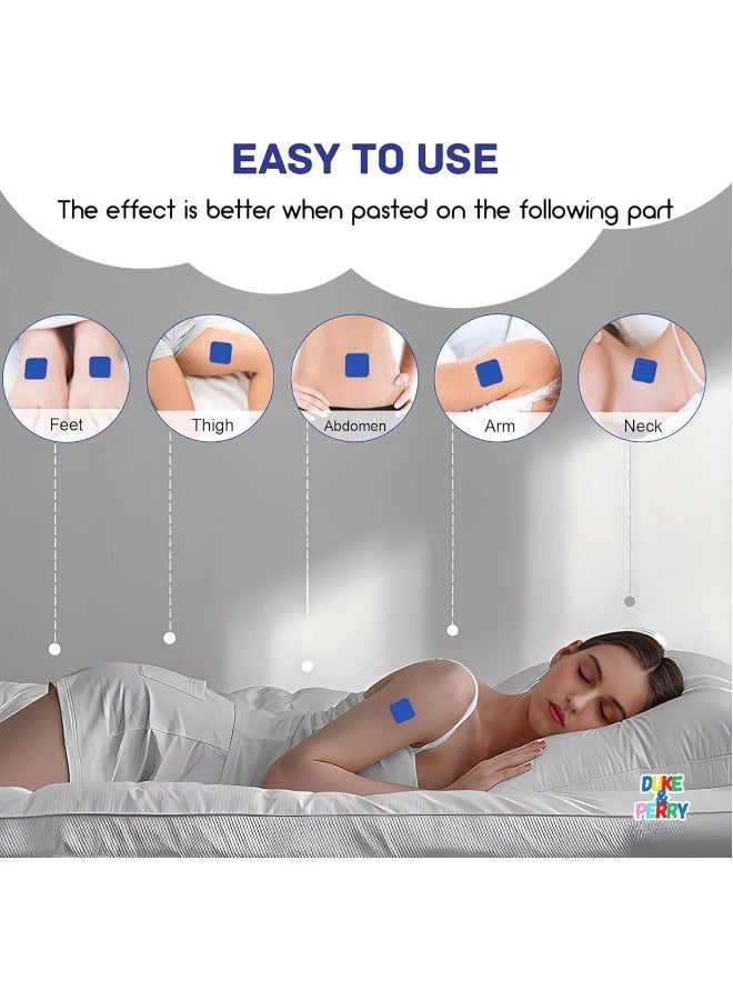 DUKE & PERRY Upgraded Deep Sleep Patches for Adults Extra Strength | Quick Acting Sleep Aid Patches for Men and Women | 100% Natural Ingredients, Easy to Apply, and Skin-Friendly (Pack of 42) - Image 2