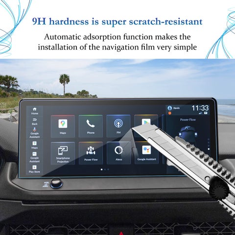 2023-2025 Honda Accord 7-Inch Touchscreen Protector - Tempered Glass Anti-Fingerprint