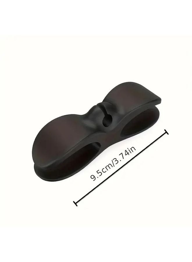 White Power Cord Organizer Wall Sticker Fixing Clip Household Appliances Cables Winder - Image 3