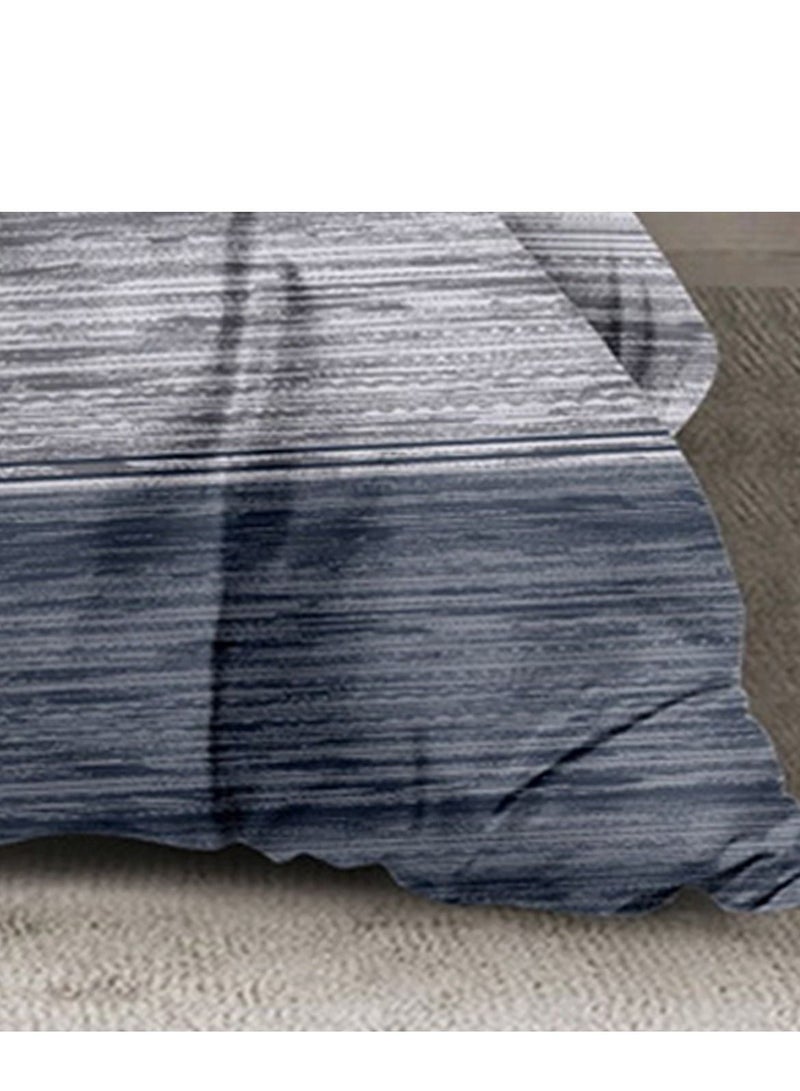 فيفوريت فيفرت طقم لحاف رمادي نقشة بألوان متعددة كينج نفرين طقم 6 قطع - Image 5