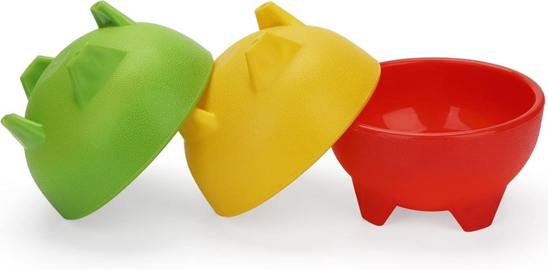 ZEAYEA Set of 18 Salsa Bowls 12 oz Plastic Dipping Bowls Thick Mexican Party Serving Bowl Plastic Guacamole Bowl for Condiments Dipping Sauces Taco Snack - Image 3
