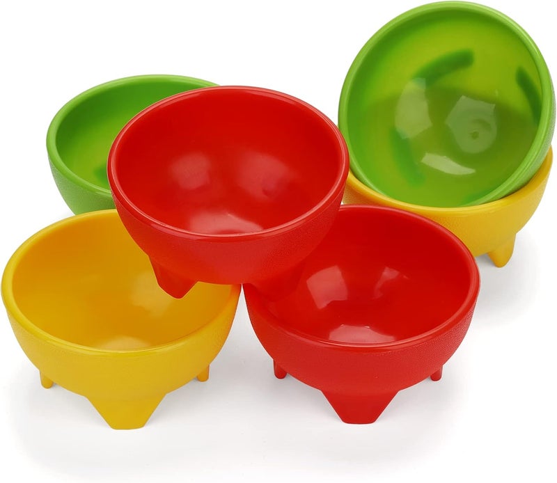 ZEAYEA Set of 18 Salsa Bowls 12 oz Plastic Dipping Bowls Thick Mexican Party Serving Bowl Plastic Guacamole Bowl for Condiments Dipping Sauces Taco Snack - Image 5