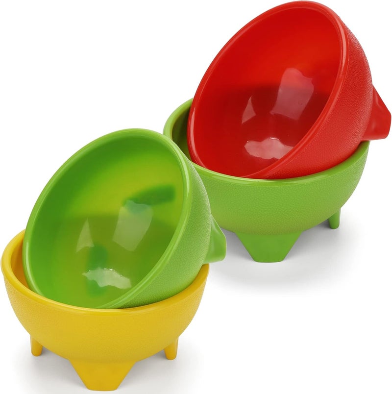 ZEAYEA Set of 18 Salsa Bowls 12 oz Plastic Dipping Bowls Thick Mexican Party Serving Bowl Plastic Guacamole Bowl for Condiments Dipping Sauces Taco Snack - Image 4