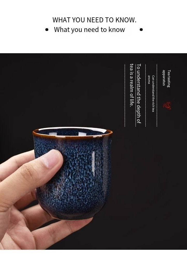 Kiln Brushed Ceramic Tea Set Seven Heads Beam Pot Home Living Room Kung Fu Tea Set Bubble Tea Coffee Large Capacity Teapot Coffee Pot Capacity 700ml Cup Capacity 140ml - Image 4
