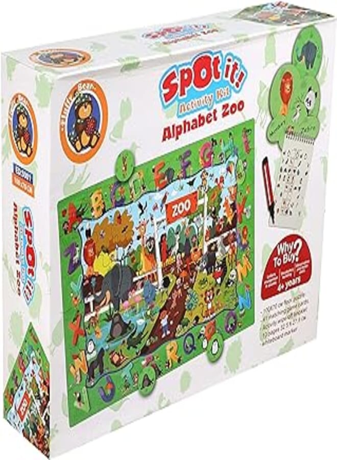Fluffy Bear Fluffy Bear ED-3001 Spot it Alphabet Activity Kit for Kids