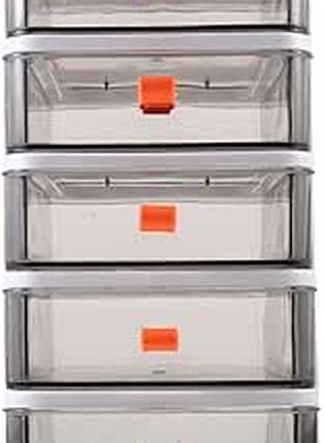5 Layer Plastic Desk Organizer Drawer Storage Box For Office Stationery Jewelry - Image 1