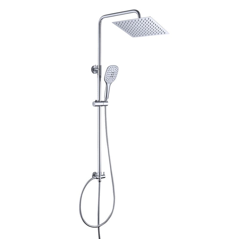 Görbach SJ2020 Shower System Rain Shower Column Stainless Steel without Fittings Chrome - Image 2