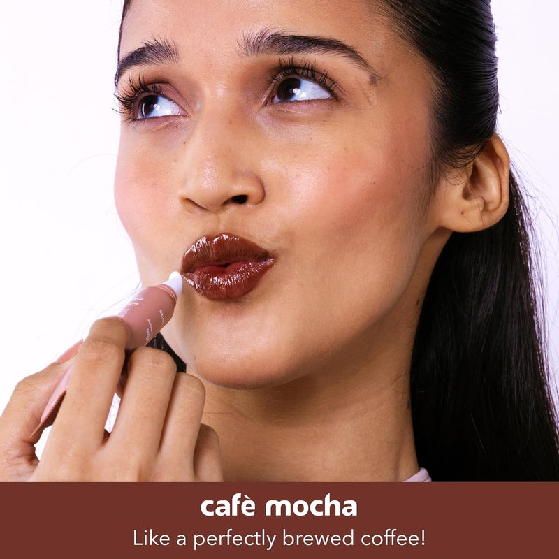LOTUS HERBALS Lotus Herbals Caf Mocha Lip Balm with SPF 15 for Dry and Chapped Lips Moisturises Softens and Repairs Skin Glossy Finish With Vitamin E Brown Tint Brown10g  - Image 2