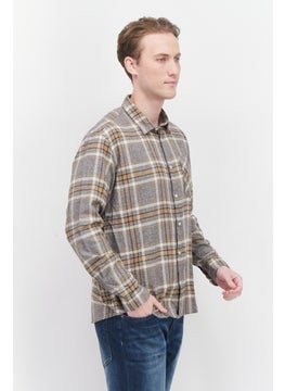 Men Regular Fit Long Sleeves Plaid Casual Shirt, Grey Combo - pzsku/Z490E4936911A9426EDA7Z/45/_/1724351232/e51fa258-0458-4e90-8d9b-49c606e783d5