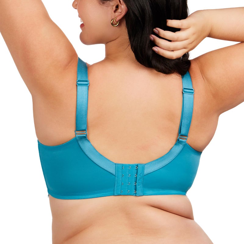 HSIA Minimizer Bra for Women - Plus Size Lace Full Coverage Womans Bra Unlined Underwire Bra for Heavy Breast Horizon Blue - Image 3