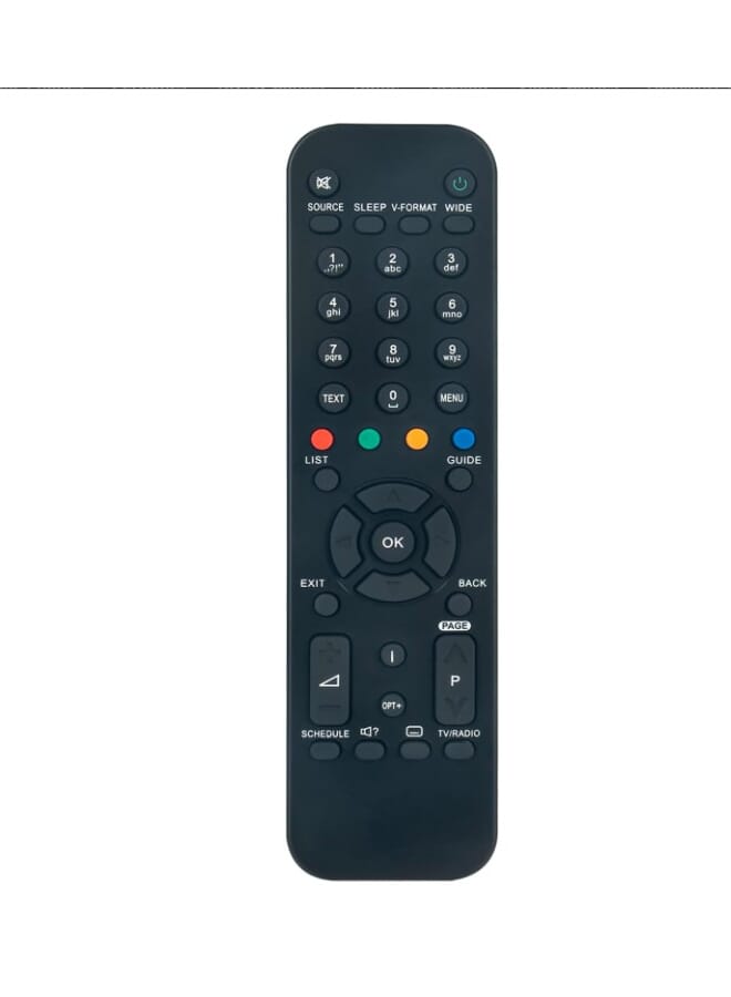 Humax Receiver TV Remote Control Black
