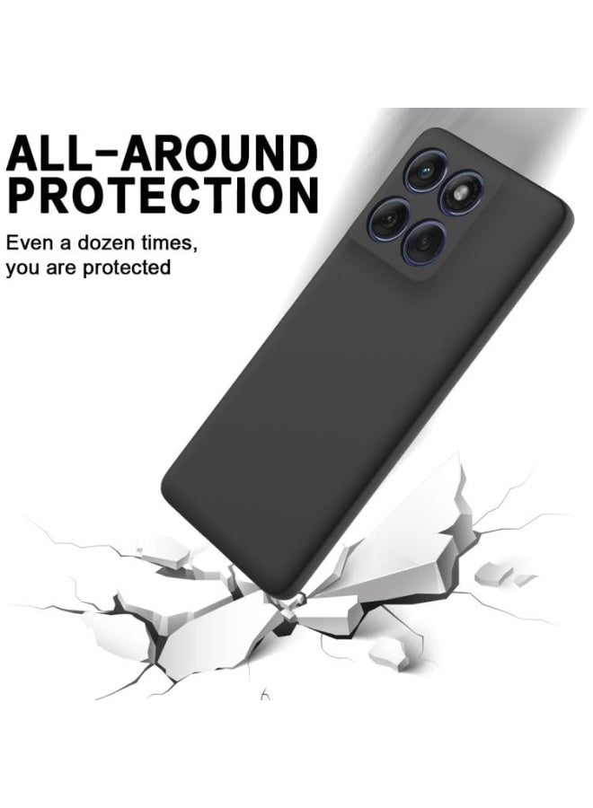 بارالونا جراب لهاتف Motorola G57 Power، غطاء حماية نحيف وخفيف الوزن بلمسة نهائية غير لامعة، مضاد لبصمات الأصابع والخدوش، يوفر حماية دقيقة لفتحة الكاميرا، غطاء خلفي فائق النحافة ومقاوم للعرق - أسود - Image 5