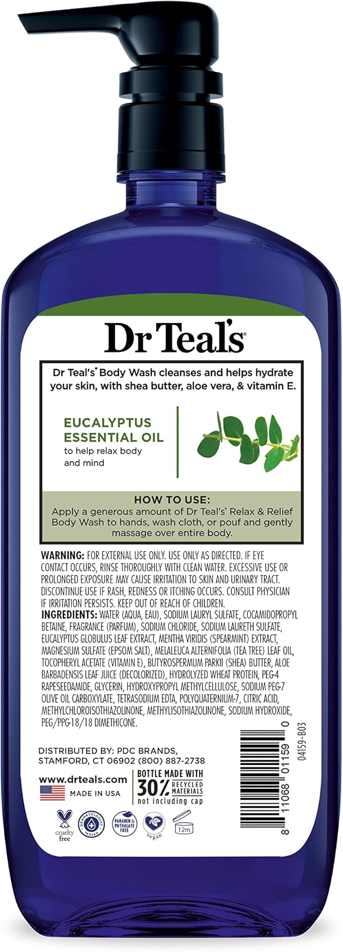 Dr Teals Body Wash Lavender 710ml