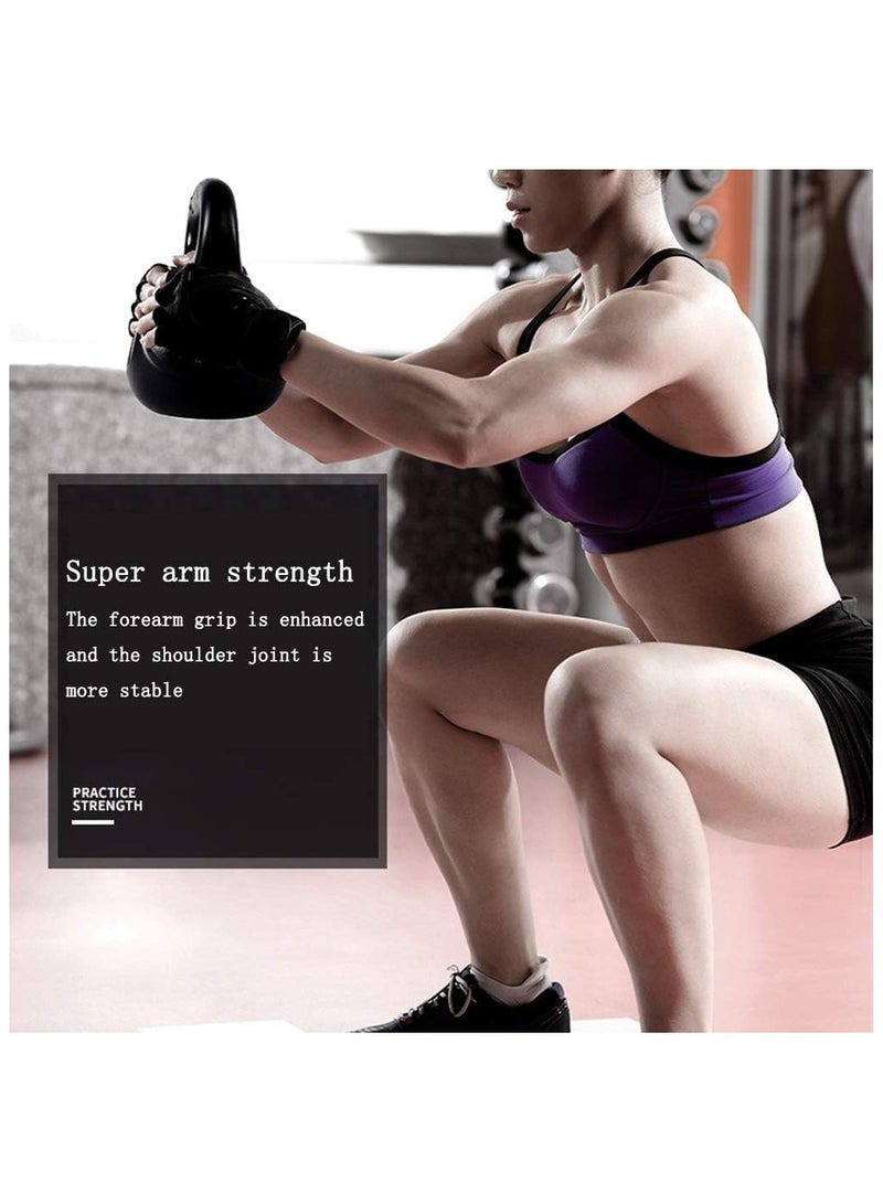 Zuleen 6 KG Cast Iron Rubber Coated Kettlebell - Floor Friendly Weights for Lifting, Conditioning, Strength & Core Training, Full Body Workout - Image 4