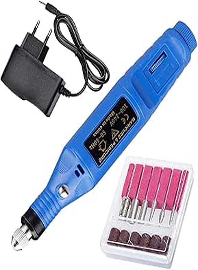 Nail File Drill Kit Electric Manicure Pedicure Acrylic Portable Salon Machine plus EU Plug