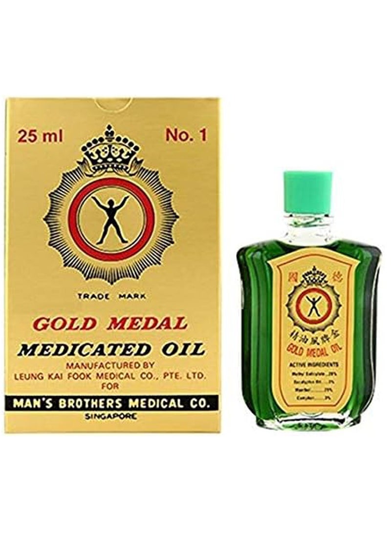 GOLD MEDAL - Gold Medal Medicated Pain Killer Oil 25ml (Pack of 12) - Image 1