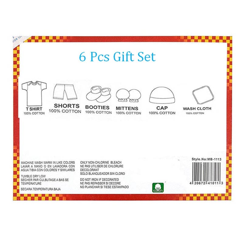 EIO Baby Gifts Set for New Born Unisex Clothing Gift Hamper 6Pcs (Purple) - Image 5