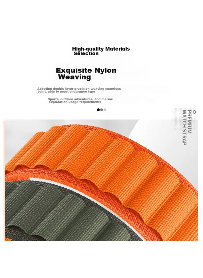 Wei Qiantu Weiqiantu Compatible Apple Watch Band, Suitable For Apple Iwatch Ultra 2/S9/S8/7, Haoshan Loop Band 6/Se, Nylon Woven Sports 38/40/41Mm, Starlight Color - Image 4