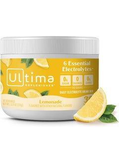 Ultima Replenisher Hydration Electrolyte Powder- 30 Servings- Keto & Sugar Free- Feel Replenished, Revitalized- Naturally Sweetened- Non- Gmo & Vegan Electrolyte Drink Mix- Lemonade  - Image 1