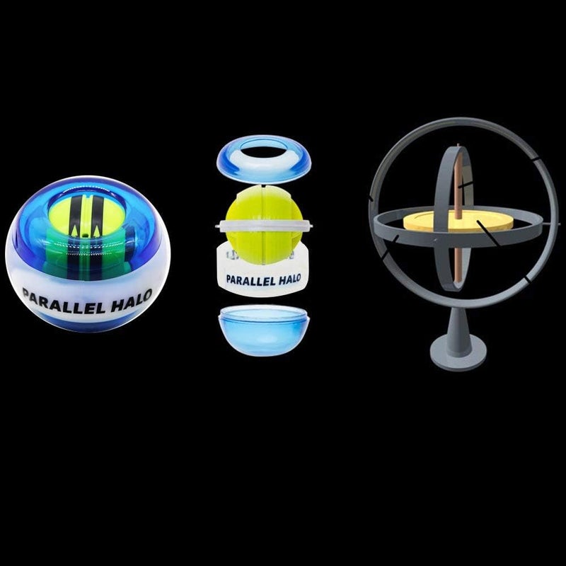 Parallel Halo All Metal Power Wrist Gyro Ball AUTO Start Wrist Exercises Weighted Solid Gyroscope Torque Ball Forearm Exerciser Arm Strengthener for Stronger Muscle and Bone - Image 5