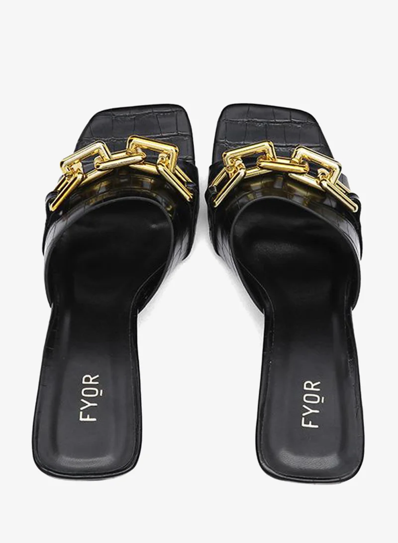 Fyor  Chain Link Heeled Sandal HL 120 for Women | Best Price UAE