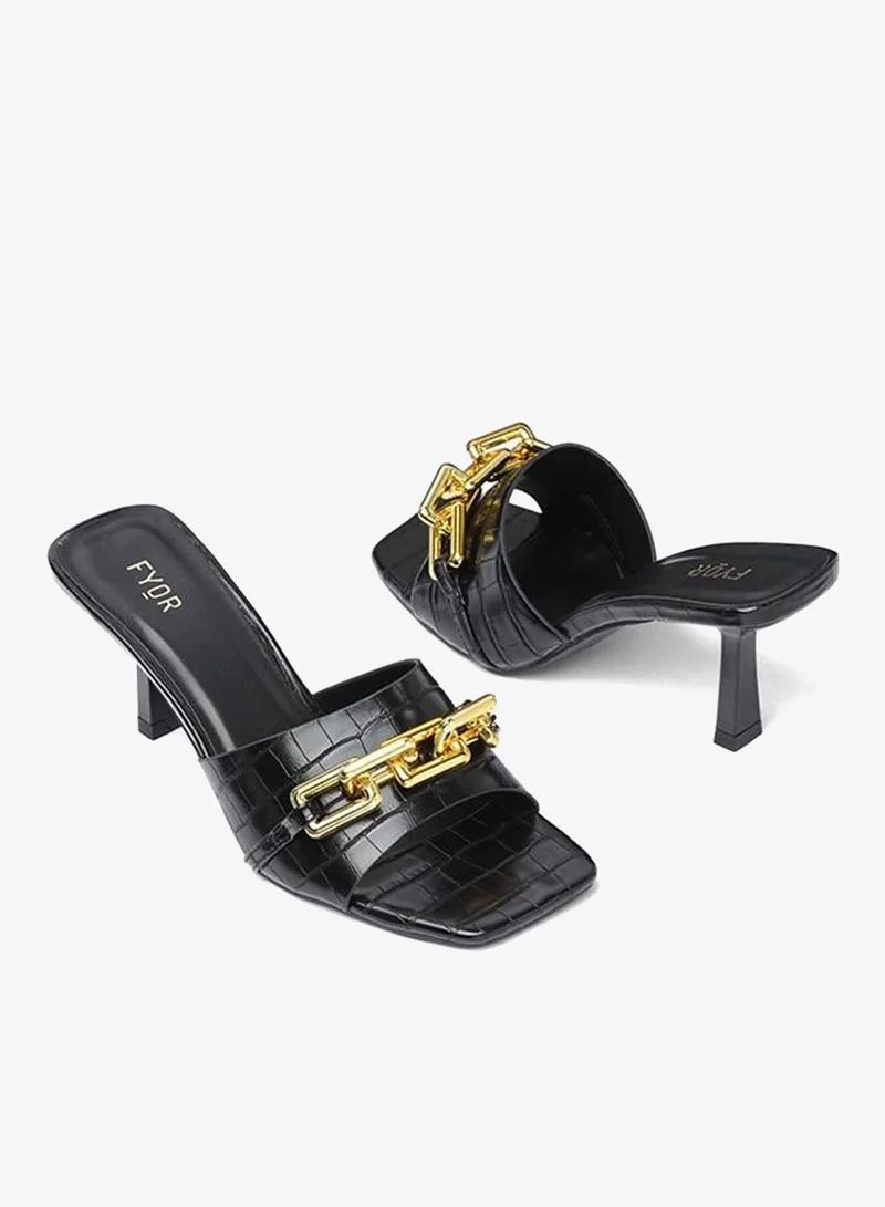 Fyor  Chain Link Heeled Sandal HL 120 for Women | Best Price UAE