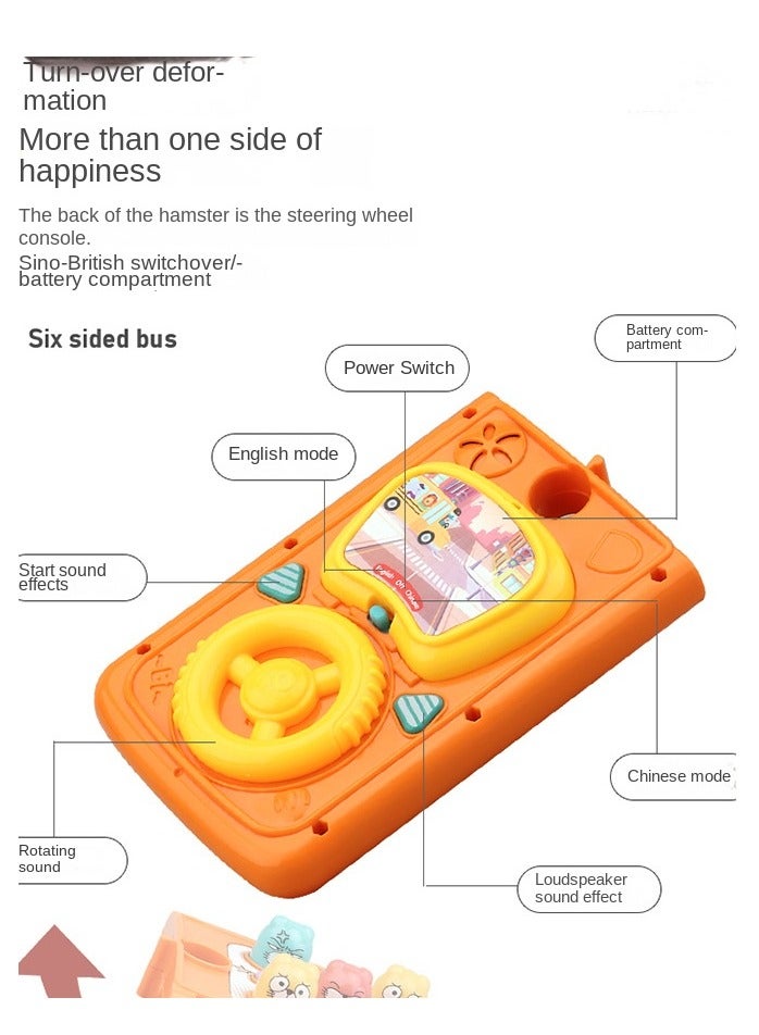 Haidue Pounding Toys For Toddlers Educational Toy Pull Along Bus Gopher Toy For Boys Girls Birthday Gift - Image 5