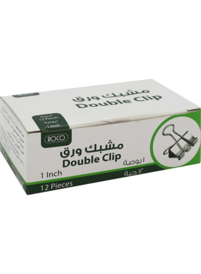 روكو مشابك ورق 1.00 بوصة (2.54 سم) مطلية بالفضة - Image 1