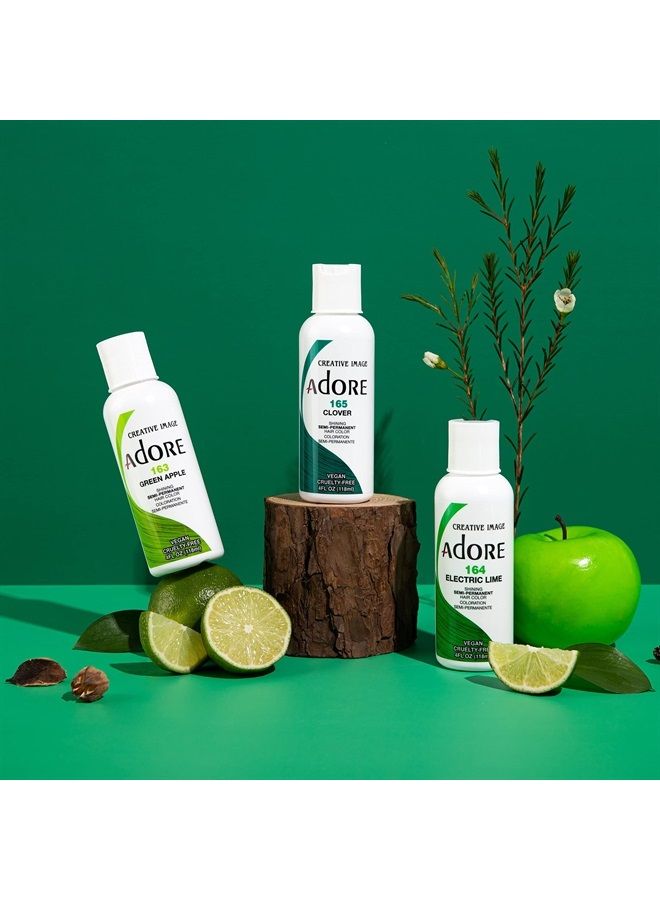 Adore Semi Permanent Hair Color - Vegan and Cruelty-Free Hair Dye - 4 Fl Oz - 165 Clover (Pack of 2) - Image 5
