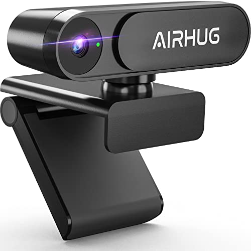 AIRHUG Webcam No Mic with Privacy Cover, USB Web Cam for Computer and Laptop Plug & Play, Web Camera Without Audio, 78° Wide-Angle,for Streaming and Conferencing (2K Webcam No Mic) - Image 1