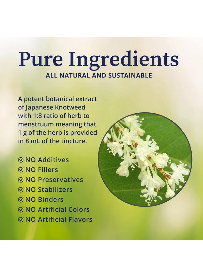 BioPure Japanese Knotweed Herbal Tincture - Potent Botanical Extract Rich in Polyphenols Including Resveratrol to Support Liver & Immune Function, Cellular Health, and Microbiome Balance - 2 fl oz - Image 3