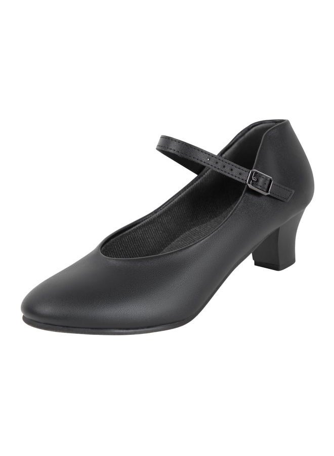 Dynadans Women's Character Shoe Ankle Strap 1.5'' Latin Dance Shoes, Black, 8.5 - Image 1
