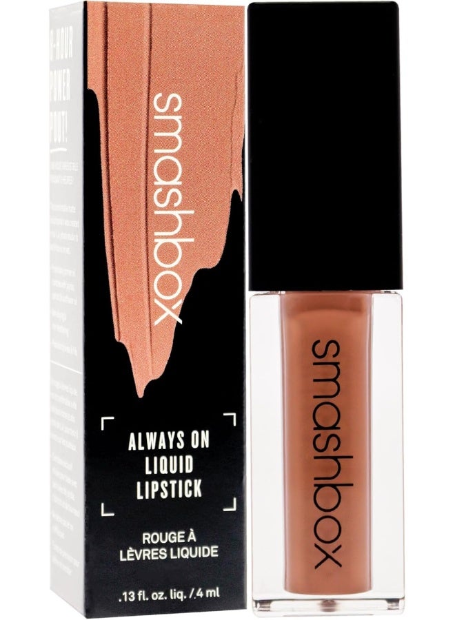 Smashbox Always On Liquid Lipstick - Fair Game (Light Peach Nude) 4ml/0.13Oz - Image 3