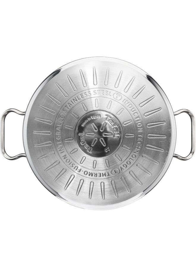 Tefal Duetto Stewpot Stainless Steel Set with Glass lid, Size (20-24-26-28-30) cm -Silver Silver - Image 5