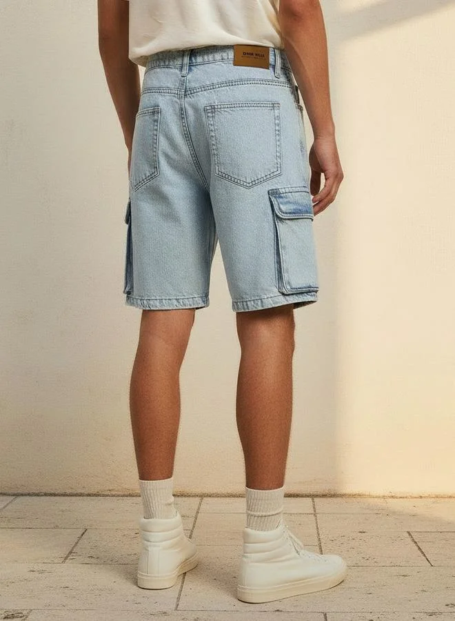 Splash FAV BLUE Men Regular Fit Shorts Cotton for Men | Best Price UAE